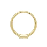 18K Solid Gold 0.22 CT Baguette Cut Lab Grown Diamond Stacking Ring - Image 4