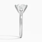 18K Solid Gold 1.00 CT Round Cut Lab Grown Diamond Solitaire Engagement Ring - Image 3