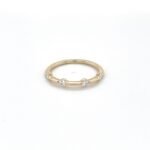 18K Solid Gold 0.20 CT Stackable Lab Grown Diamond Ring