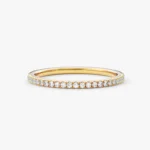 18K Solid Gold 2.00 CT 4-Prong Eternity Natural Diamond Wedding Band